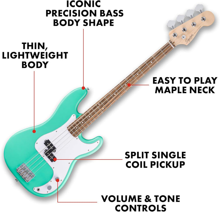 Fender Debut Collection Precision Bass - Sea Foam Green