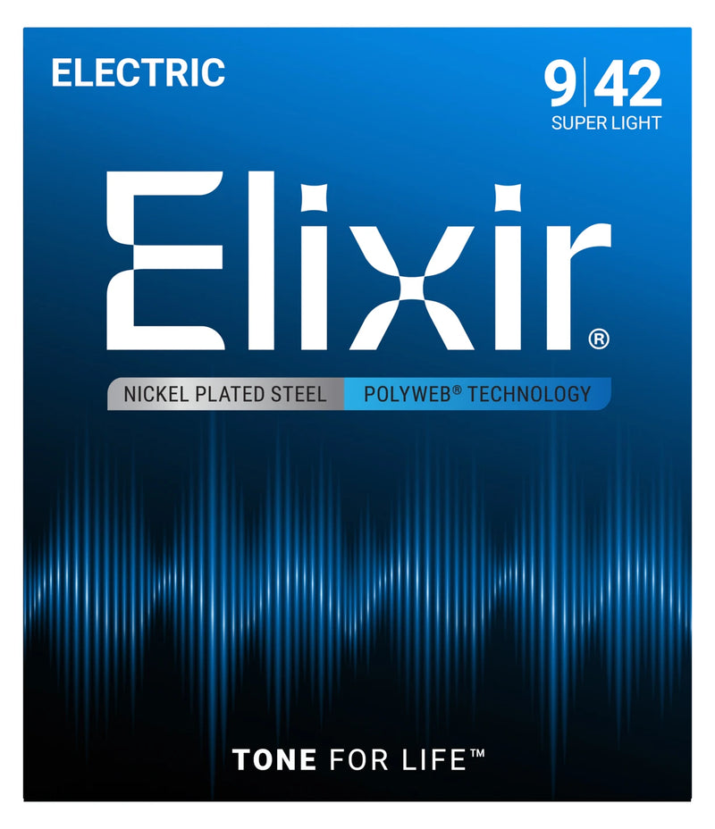 Elixir Polyweb Electric Guitar Strings - .009-.042