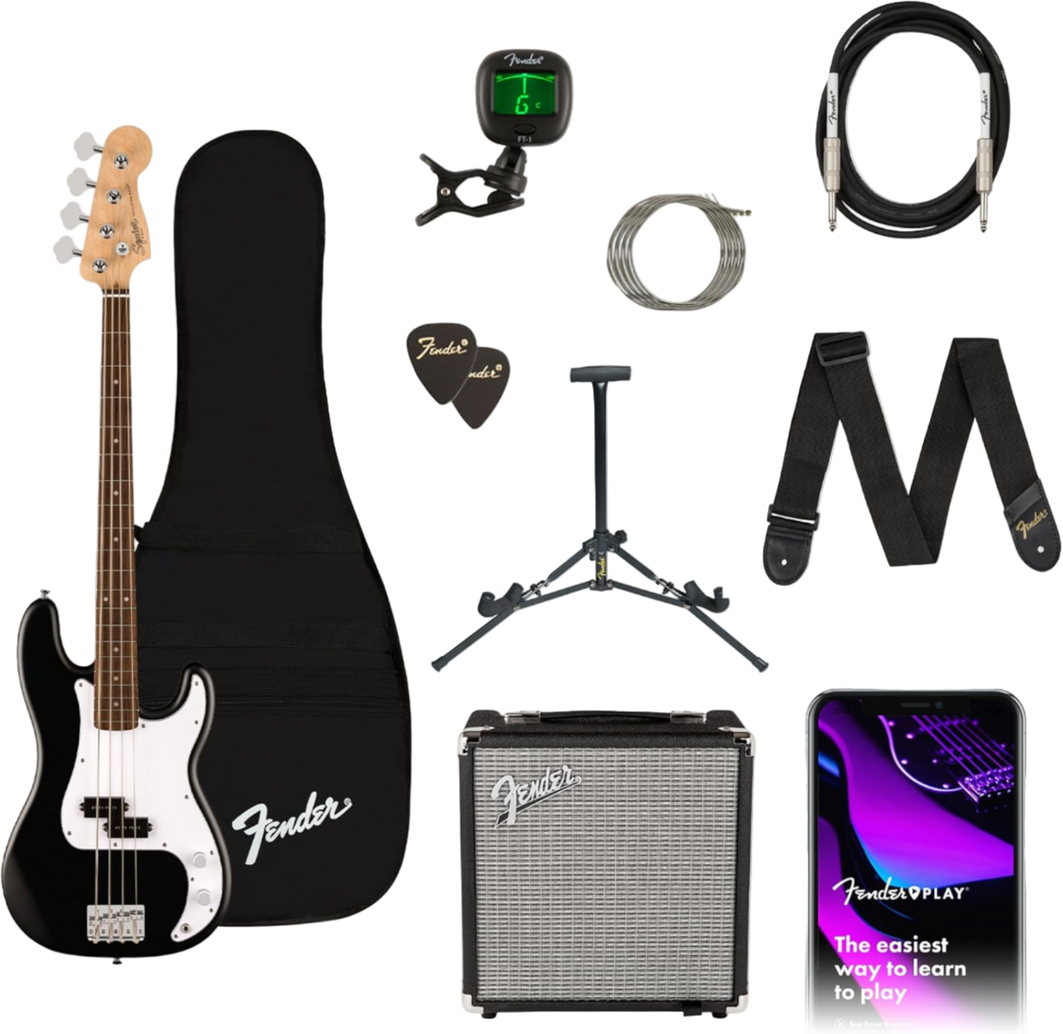 Squier by Fender Debut Collection Precision Bass Elektrische Gitaar Squier by Fender Debut Collection Precision Bass Elektrische Gitaar