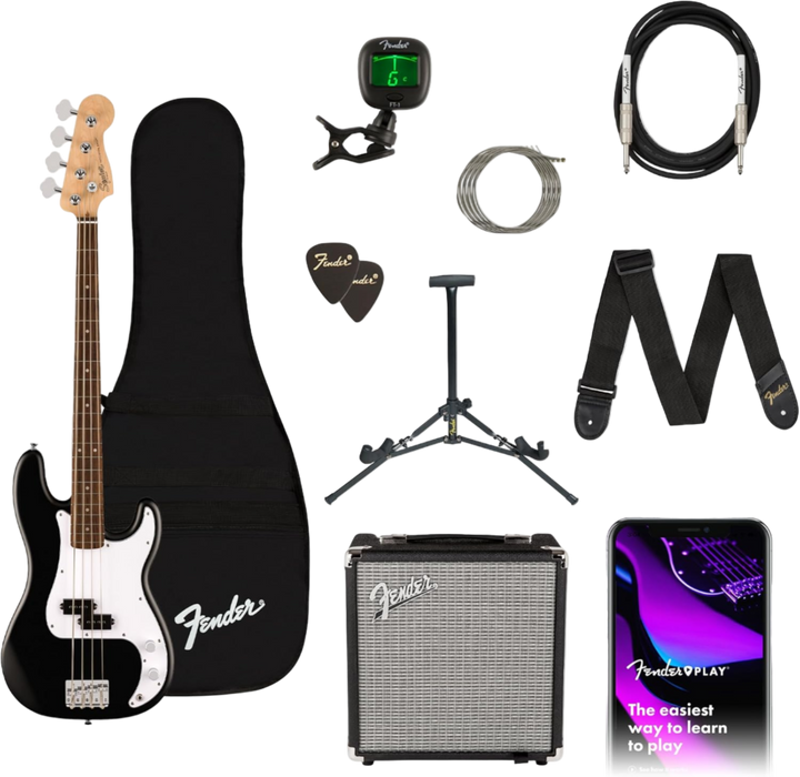 Fender Squier Debut Precision Bass Combo Pack - Black