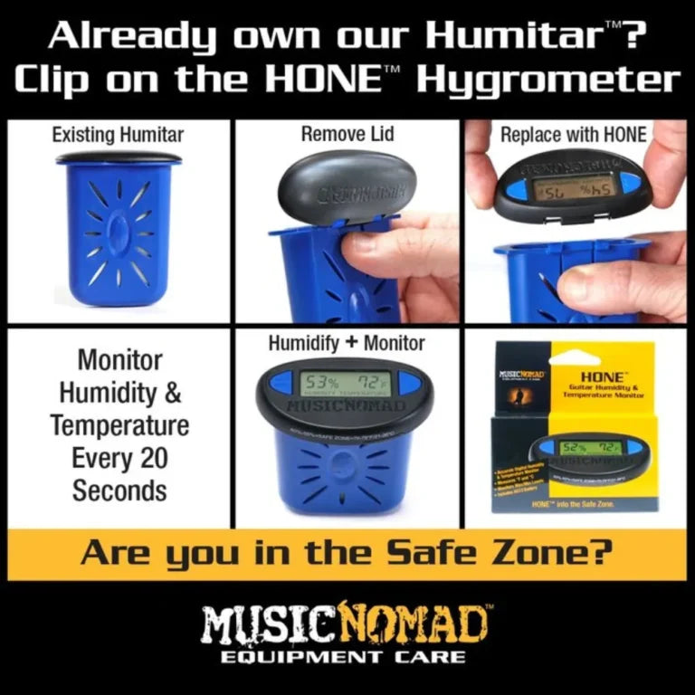 MusicNomad Hone Guitar Hygrometer