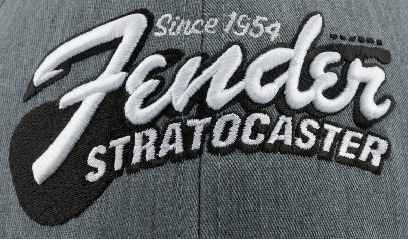 Fender Stratocaster Trucker Hat, Gray/Black