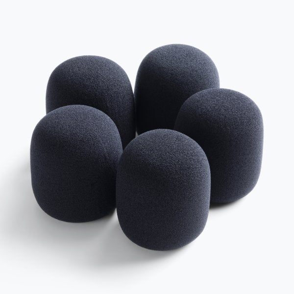 On Stage Black Windscreen 5-Pack