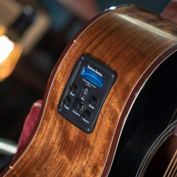 Washburn Vite S9V Bella Tono Studio Cutaway Acoustic Electric - Gloss Charcoal Burst