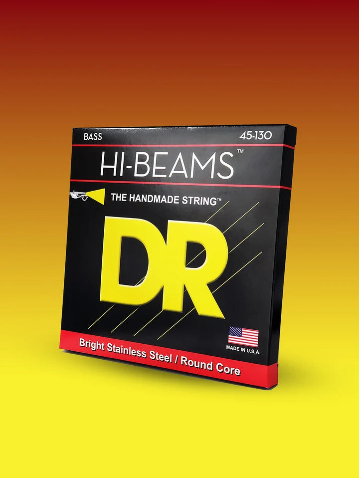 DR Hi-Beam Stainless Steel 5-String Bass Strings 45-130