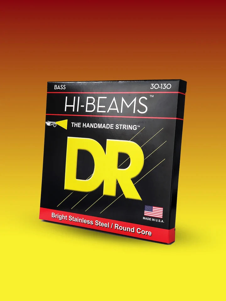 DR Hi-Beam Stainless Steel 6-String Bass Strings 30-130