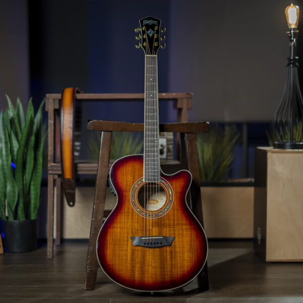 Washburn EA55G-A Cutaway Acoustic/Electric - Koa Burst