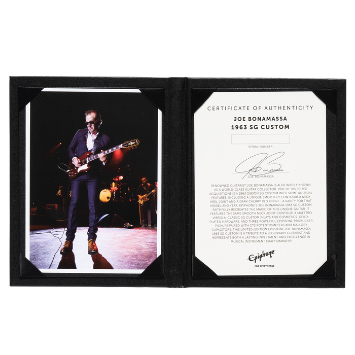 Epiphone Joe Bonamassa 1963 SG Custom - Dark Wine Red