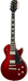 Red electric guitar on a white background