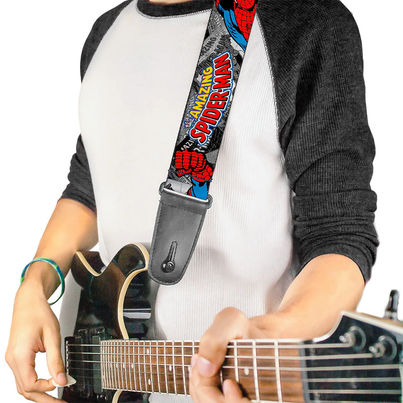 Buckle Down Guitar Strap - THE AMAZING SPIDER-MAN Stacked