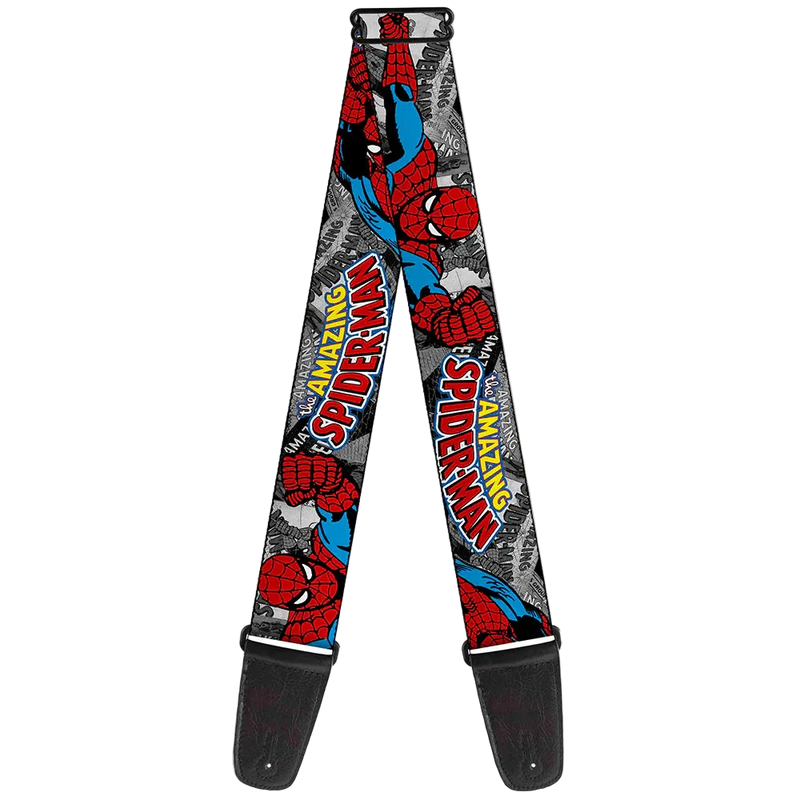 Buckle Down Guitar Strap - THE AMAZING SPIDER-MAN Stacked