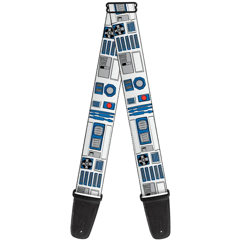 Buckle Down Guitar Strap - Star wars R2-D2 Bounding Parts