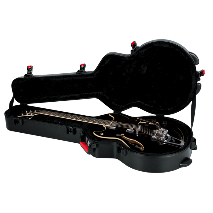 Gator ATA Molded Guitar Case with TSA Latches for Semi-Hollowbody Guitars