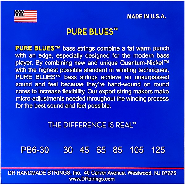 DR Strings NMR6-30 Sunbeams Bass Guitar Strings - .030-.125 Medium 6-strings