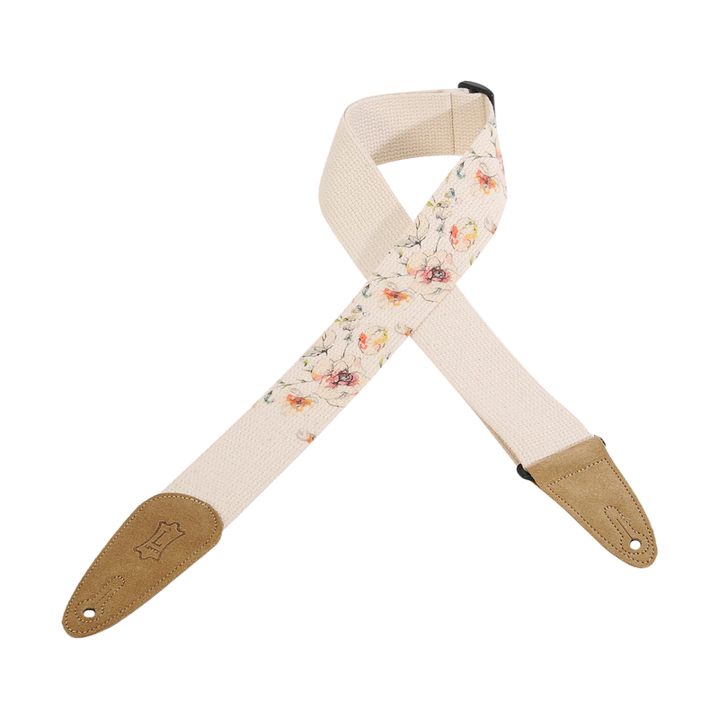 Levys Cotton Guitar Strap - Floral