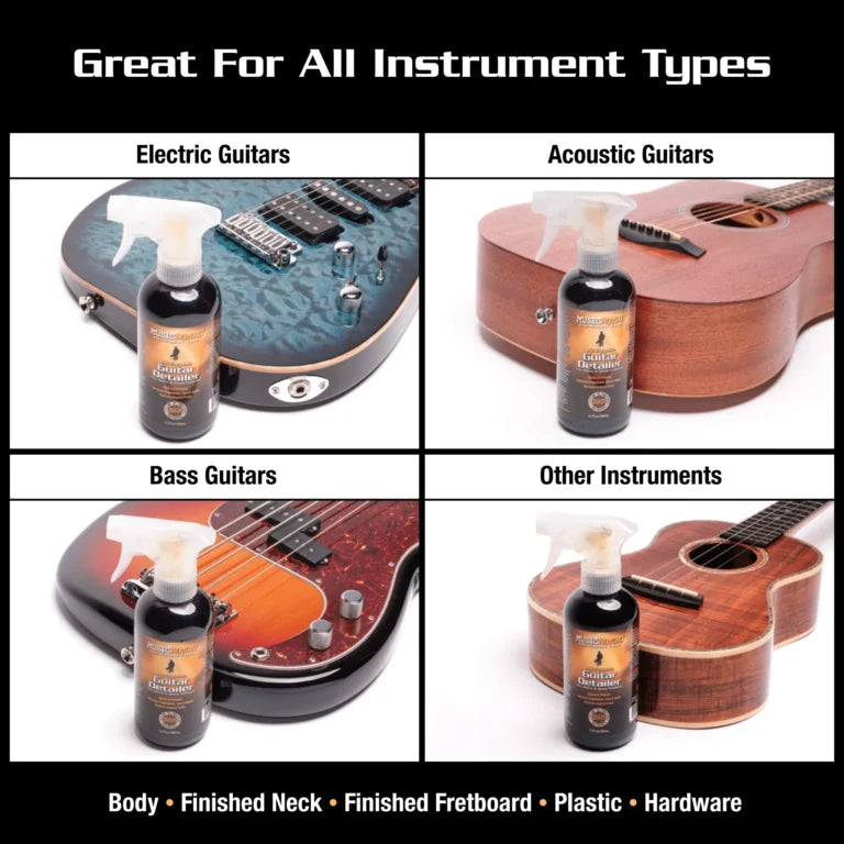 MusicNomad Guitar Detailer for Matte and Gloss Finishes - 12-oz. Bottle