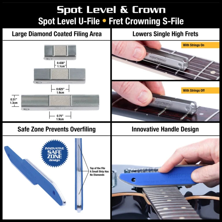 Music Nomad Premium Guitar Tech Fret Tool 18-piece Set