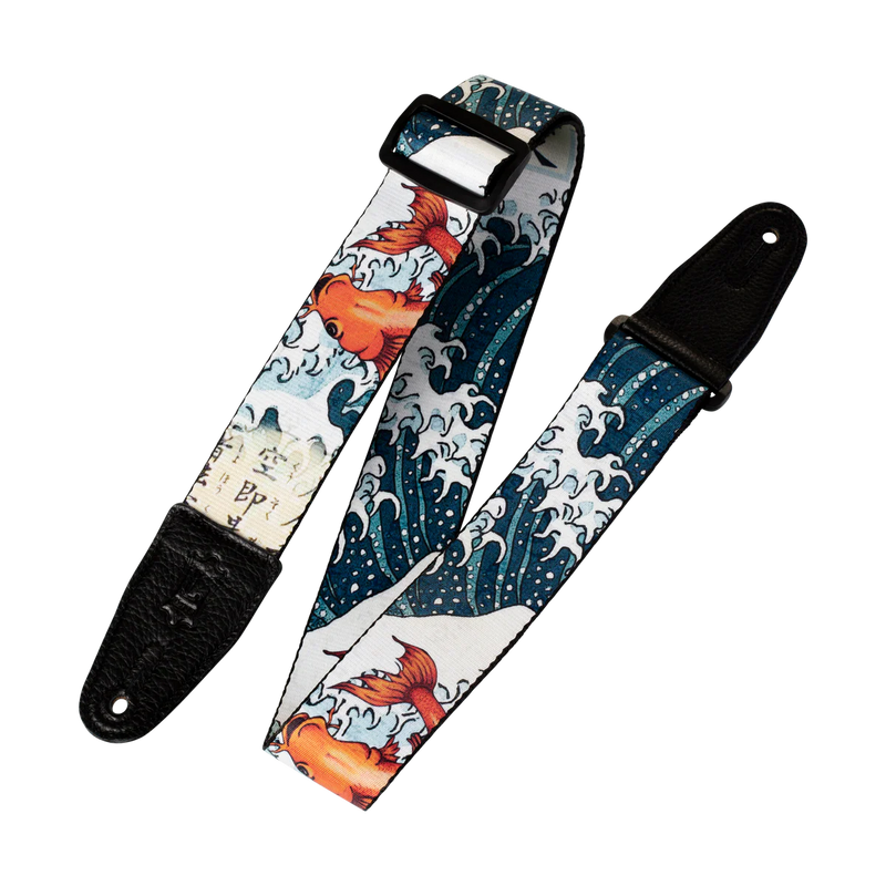 Levys MPD2 Polyester Guitar Strap - Koi Fish