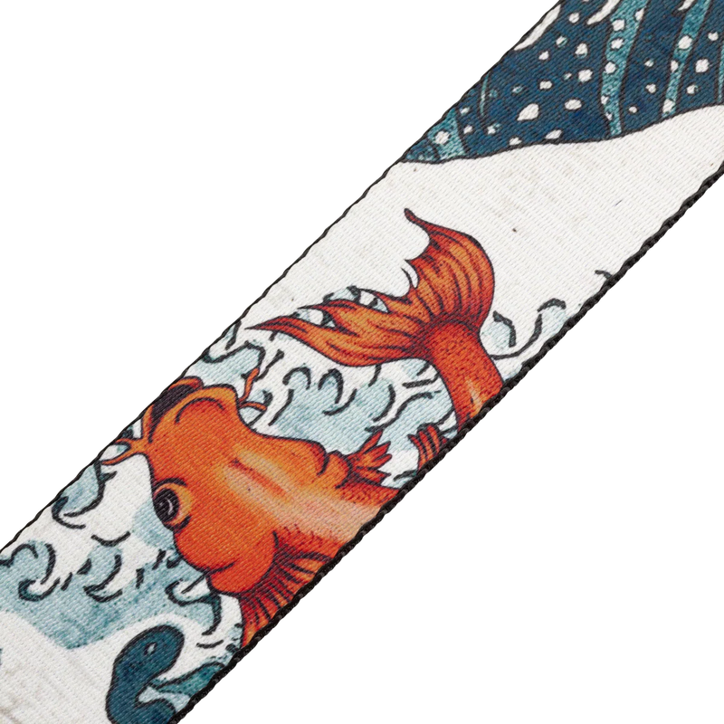 Levys MPD2 Polyester Guitar Strap - Koi Fish