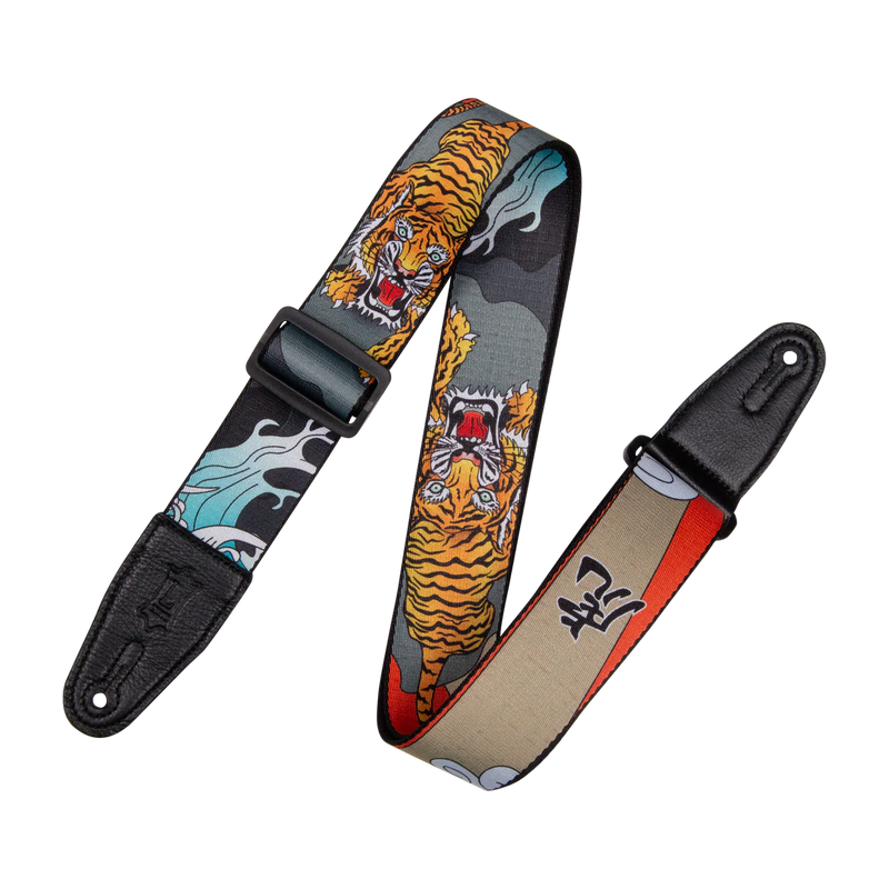 Levy's MPD2 Polyester Guitar Strap - Japanese Traditional Tiger