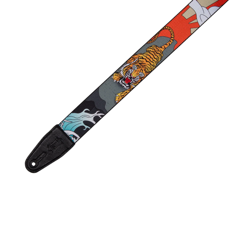 Levy's MPD2 Polyester Guitar Strap - Japanese Traditional Tiger