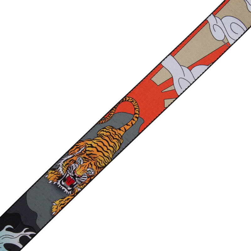 Levy's MPD2 Polyester Guitar Strap - Japanese Traditional Tiger