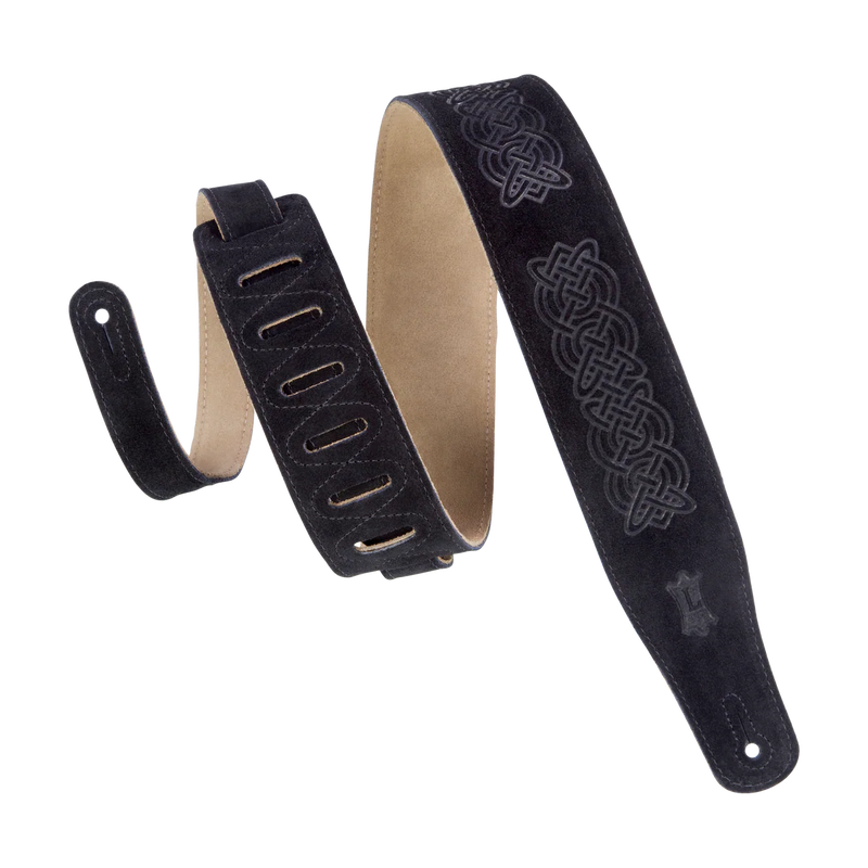 Levys Suede Guitar Strap - Black