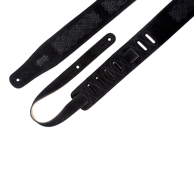 Levys Suede Guitar Strap - Black