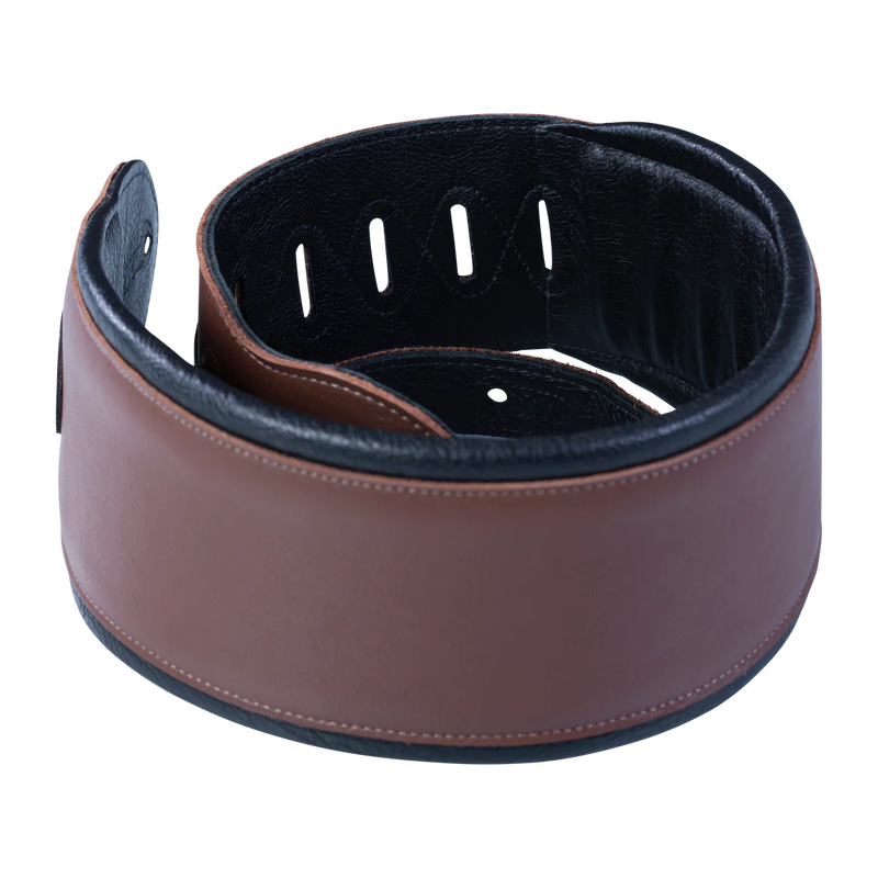 Levy's 4.5" Garment Leather w/ Heavy Padding Bass Strap - Brown