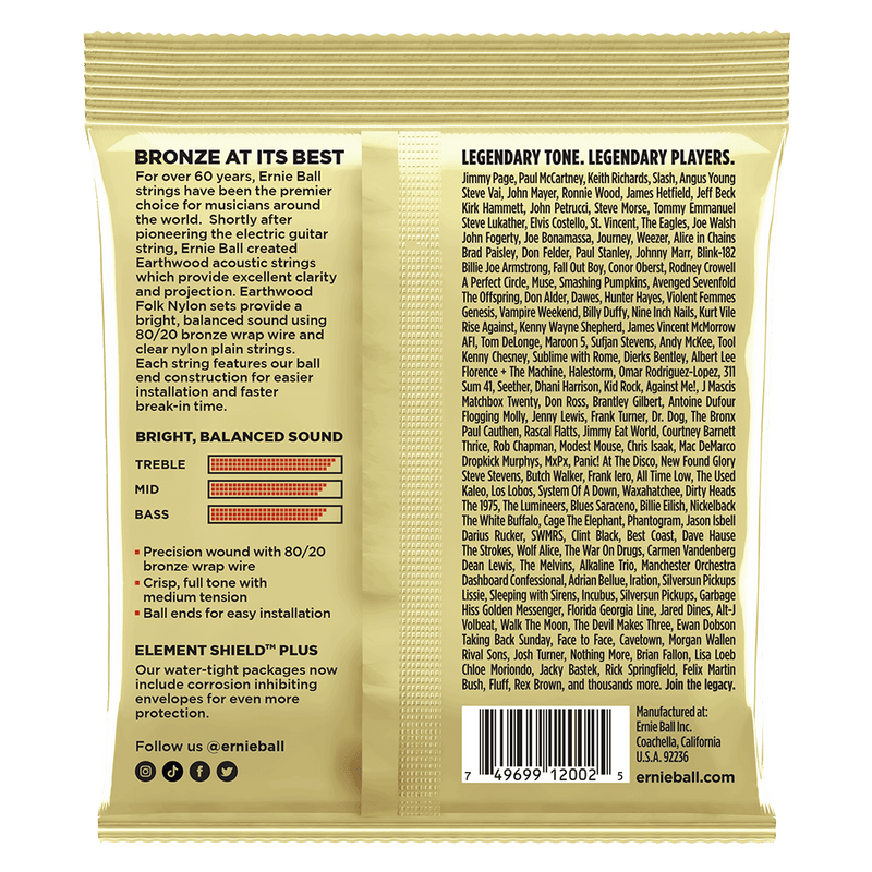 Ernie Ball Strings Earthwood Medium .013