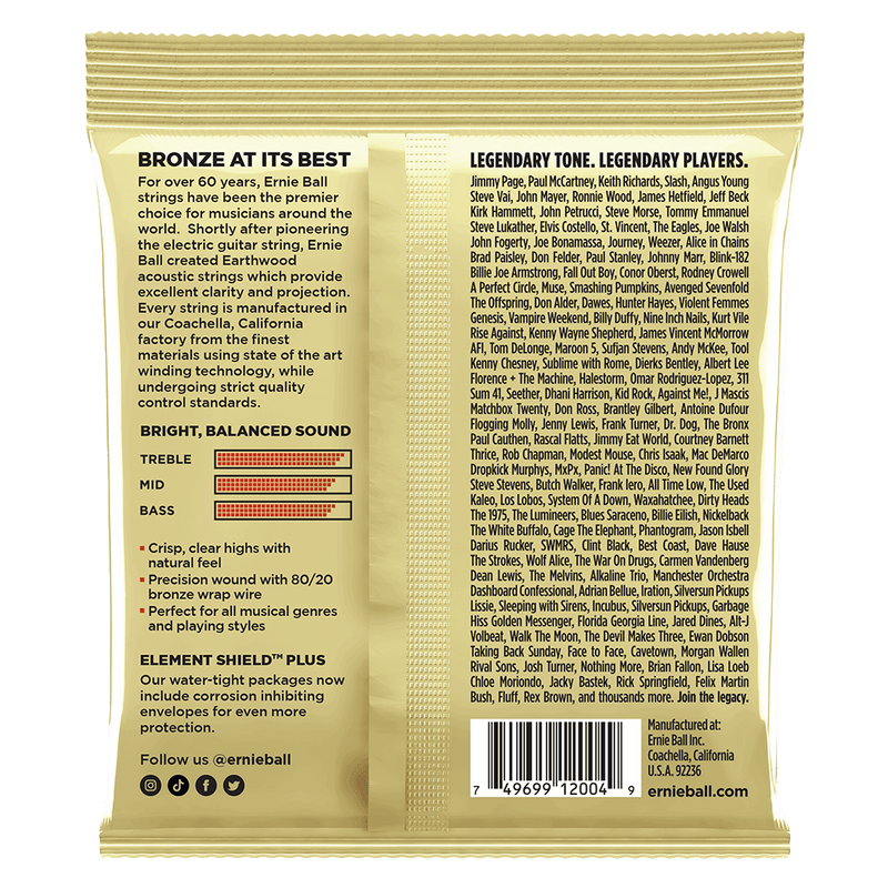 Ernie Ball Strings Earthwood Light .011
