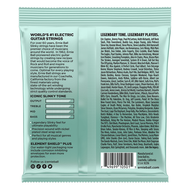 Ernie Ball Strings Mondo Slinky Guitar 10.5 - .52