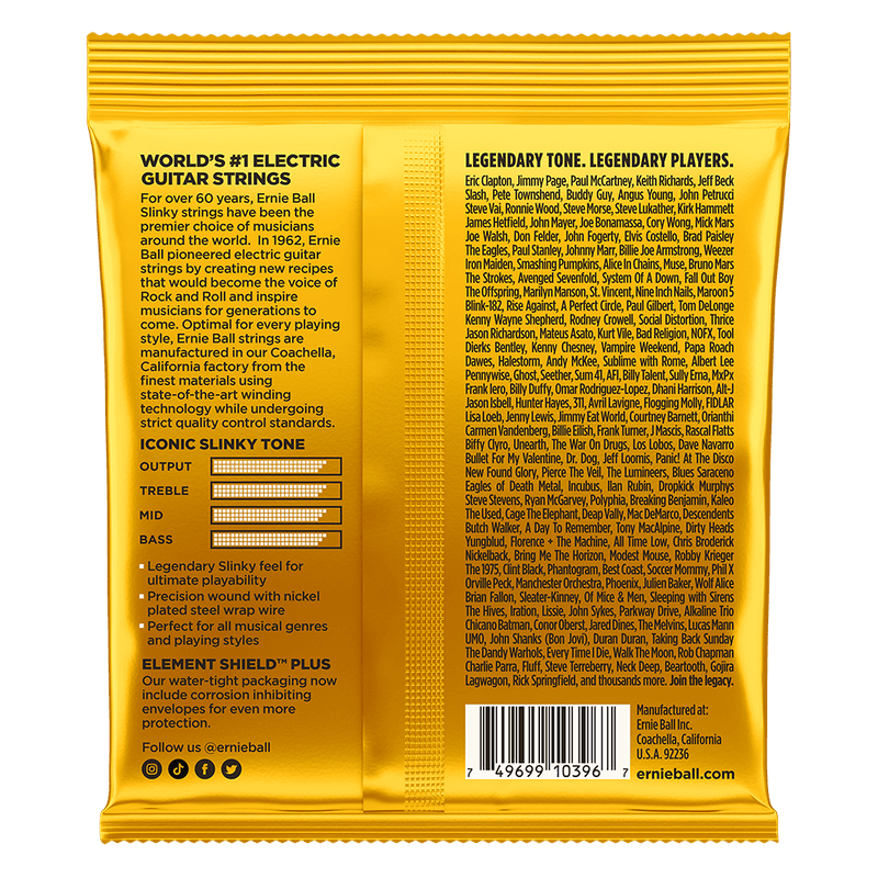 Ernie Ball Strings Skinny Top Beefy Bottom Guitar .10 - .54