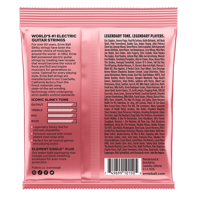 Ernie Ball Strings Zippy Slinky Nickel Wound .07 - .36