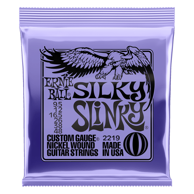 Ernie Ball Silky Slinky Electric Guitar Strings - .0095-.048