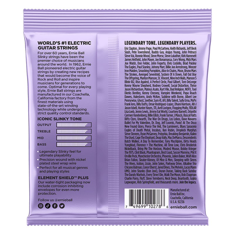 Ernie Ball Strings Ultra Slinky Nkl Wnd .10