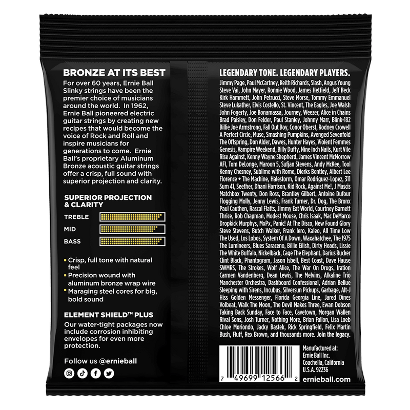 Ernie Ball Strings Aluminum Bronze Medium Light .12