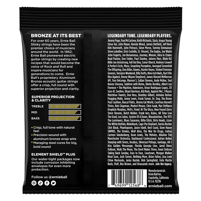 Ernie Ball Strings Aluminum Bronze Light .11