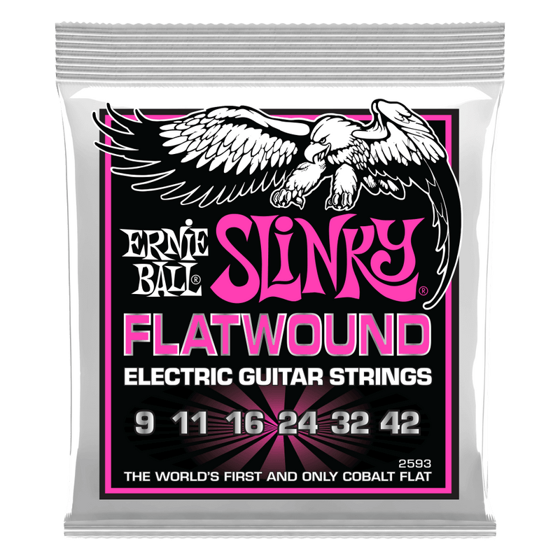 Ernie Ball Super Slinky Flatwound Electric Guitar Strings - .009-.042