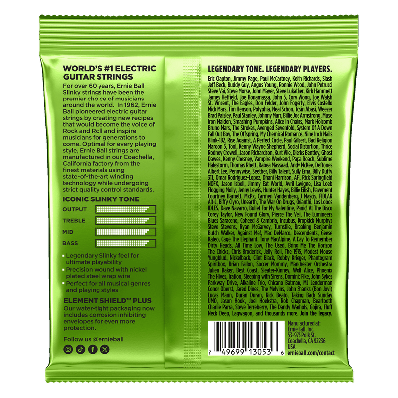 Ernie Ball Titan Slinky Electric Guitar Strings - .011-.056