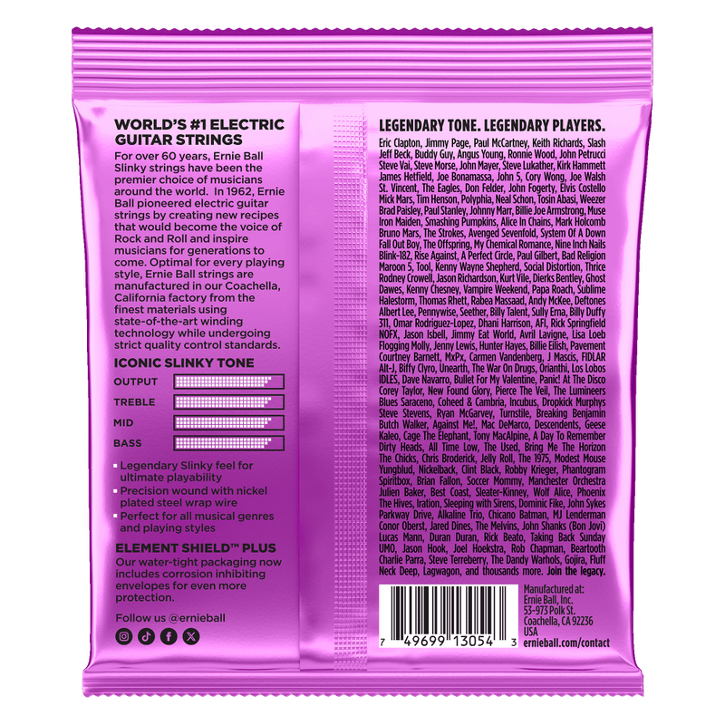 Ernie Ball Nova Slinky Electric Guitar Strings - .011-.054