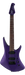 Purple electric guitar on a white background