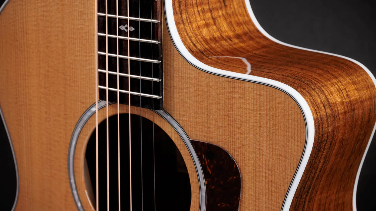 Taylor 214ce DLX Figured Ovangkol Sunset Blvd - Natural