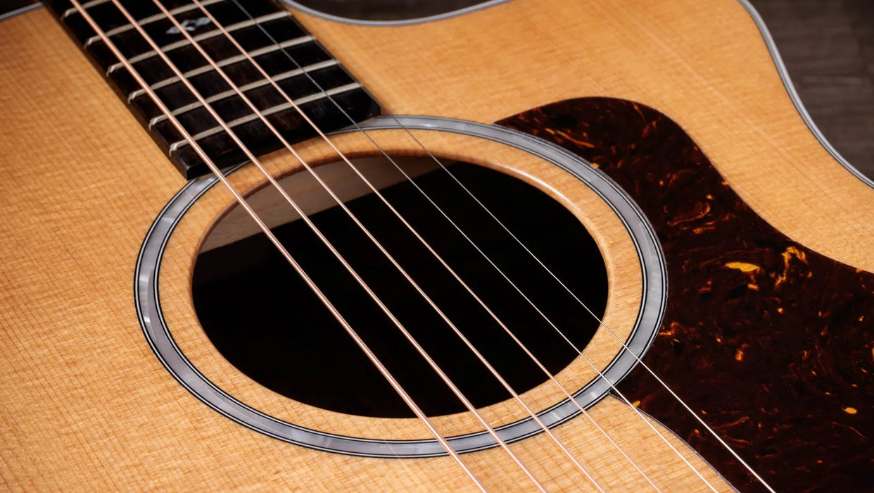 Taylor 214ce DLX Figured Ovangkol Sunset Blvd - Natural