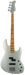 green metallic electric bass guitar