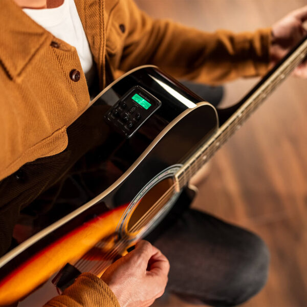 Washburn WA90CEVSB Dreadnought Acoustic Electric - Tobacco Burst