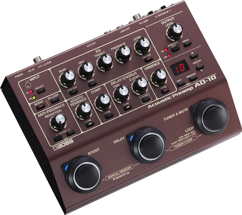 Boss AD-10 Acoustic Guitar Processor Pedal