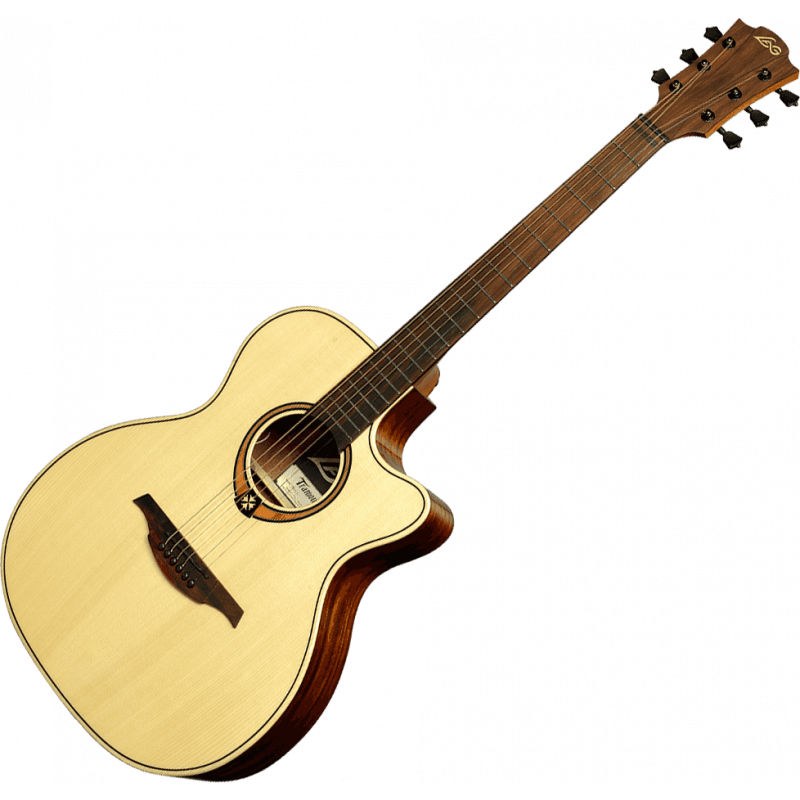 LAG Guitars Tramontane 88 Auditorium Cutaway A/E - Natural