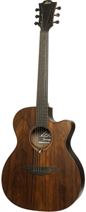 LAG Guitars Sauvage Auditorium Cutaway A/E - Natural