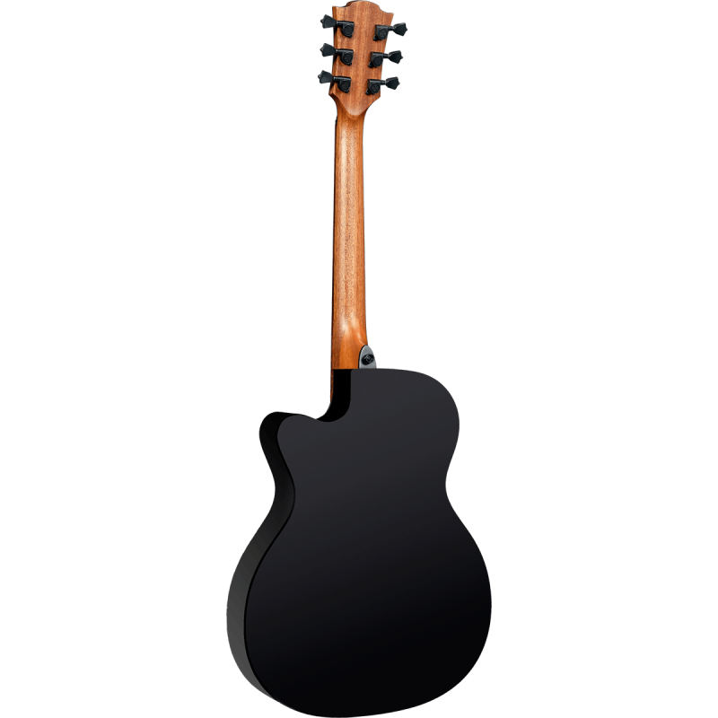 LAG Guitars Tramontane 118 Auditorium Slim Cutaway A/E - Black